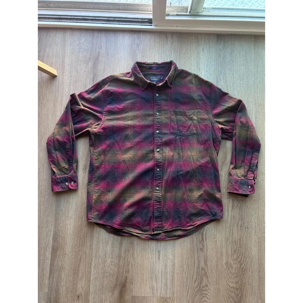 Pendleton Shirt Adult XL Multicolor Plaid Mason Flannel Outdoors Workwear